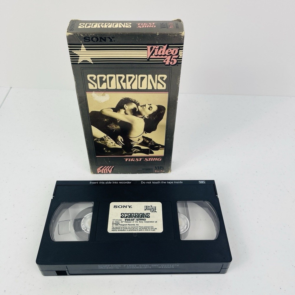 Scorpions First Sting VHS Sony Video 45 Heavy Metal Music Videos - Picture 6 of 6